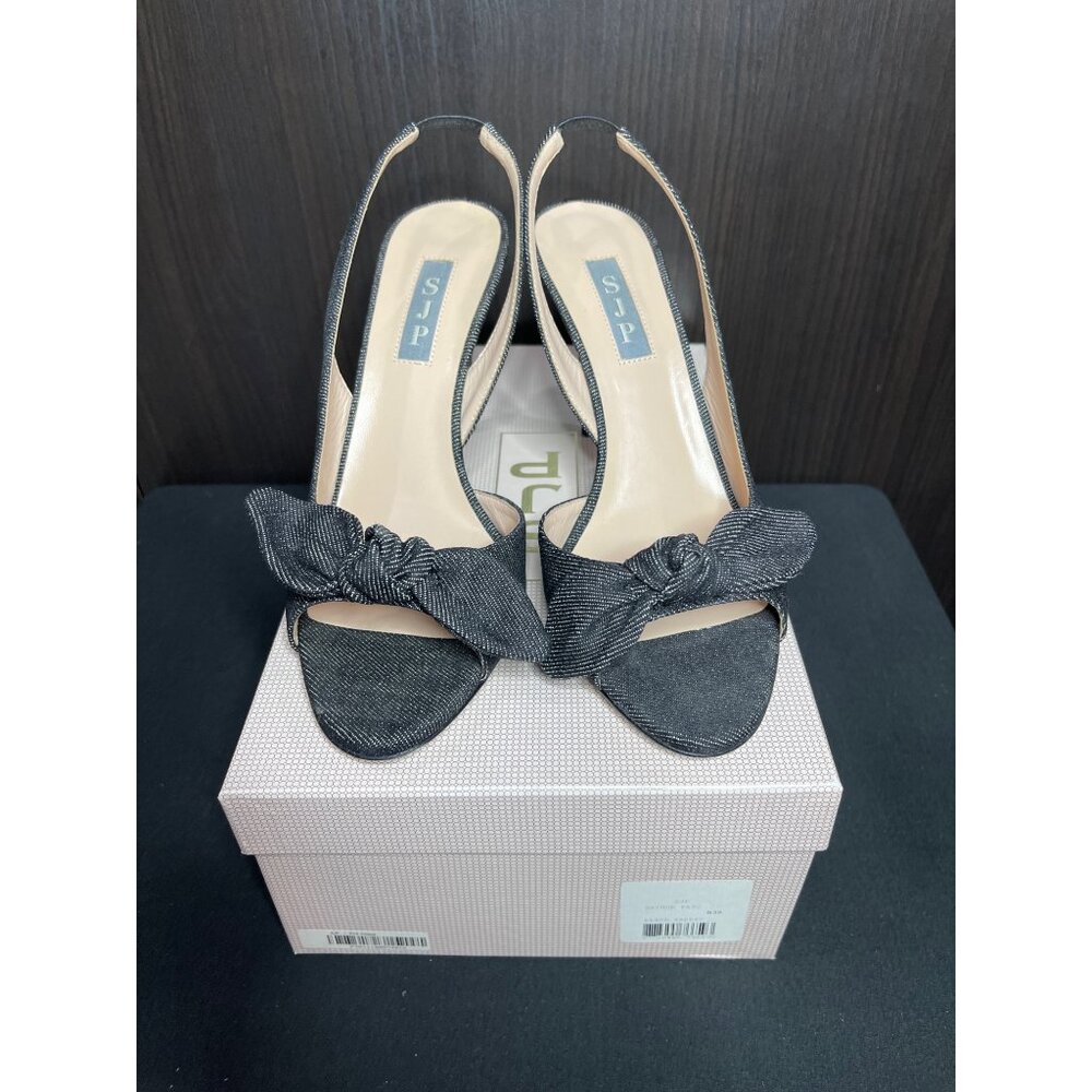 SJP by Sarah Jessica Parker Gaynor Dark Denim High Heel Shoes Size 39 Used Once